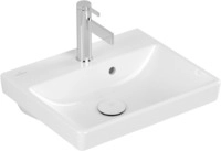 Villeroy & Boch Handwaschbecken Avento, 1 Hahnloch, mit &Uuml;berlauf, weiss CeramicPlus