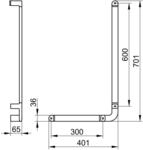 Keuco Winkelgriff Elegance 31606, verchromt 31606010602