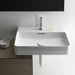 LAUFEN Waschtisch VAL 600x420, 1 Hahnloch mittig, mit &Uuml;berlauf, wei&szlig; mit LCC,
