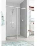 Kermi Gleitt&uuml;r Liga D2R 1500x2000, silber hochglanz, ESG klar, LID2R15020VAK