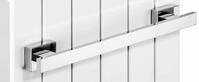 Giese Badetuchhalter eckig L = 590 mm mit Magnetbefestigung f&uuml;r Heizk&ouml;rper,