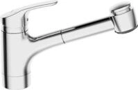 Hansa 01382283, Hansa Sp&uuml;ltischarmatur Hansamix 0138, herausziehbare Brause chrom,