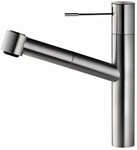 KWC Hebelmischer ONO Auszugbrause, A220, Edelstahl,121488 121488