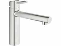 Grohe 31128DC1, GROHE EH-SPT-Batterie Concetto 31128 mittelhoher Auslauf supersteel