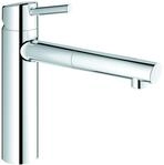 GROHE EH-SPT-Batterie Concetto 31129 ausziehbarer Mousseur chrom 31129001