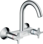 Hansgrohe Zweigriff Sp&uuml;ltischarmatur Logis Classic chrom Highspout, 71286000 ,