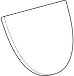 Geberit Urinal-Deckel Joly 572000, Scharniere: Metall, 572000000, weiss 572000000