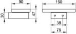 Keuco Echtkristall-Schale E300, 30055 mattiert, lose, 30055009000 30055009000