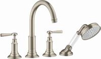 Hansgrohe 4-Loch Wannenarmatur Axor Montreux F-Set f.Fliesenrand BN m.Hebelgriffen,