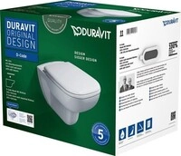 Duravit D-Code WC-Set wandh&auml;ngend 359x545x410 mm - 45700900A1 45700900A1