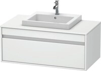 Duravit Ketho Konsolenwaschtischunterbau wandh&auml;ngend Wei&szlig; Matt 1000x550x426 mm -
