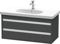 Duravit Ketho Waschtischunterbau wandh&auml;ngend Graphit Matt 1000x455x480 mm -