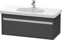 Duravit Ketho Waschtischunterbau wandh&auml;ngend Graphit Matt 1000x455x410 mm -