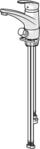 Hansa Sp&uuml;ltischarmatur , Hansamix 0115, Absperrventil, verchromt, 01152283 01152283
