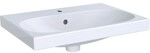 Geberit Acanto Waschtisch Compact, 600x420mm mit Hahnloch, m. &Uuml;berlauf, weiss,