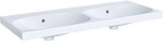 Geberit Acanto Doppelwaschtisch, 1200x480mm ohne Hahnloch, m. &Uuml;berlauf, weiss,