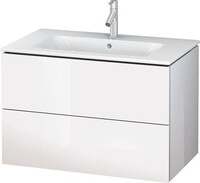 Duravit L-Cube Waschtischunterbau wandh&auml;ngend Wei&szlig; Hochglanz 820x481x550 mm -