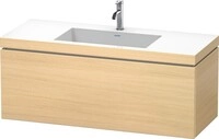 Duravit L-Cube c-bonded Set wandh&auml;ngend Mediterrane Eiche Matt 1200x480x500 mm -