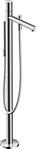 Hansgrohe Wannenmischer Axor Uno Fertigset Zerogriff zur Bodenmontage chrom, 45416000