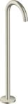 Hansgrohe Wanneneinlauf Axor Uno zur Bodenmontage gebogen Brushed Nickel, 38412820 ,