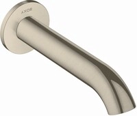 Hansgrohe Wanneneinlauf Axor Uno gebogen Brushed Nickel , 38411820 , 38411820