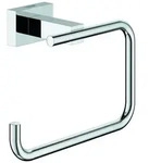 Grohe WC-Papierhalter Essentials Cube 40507 ohne Deckel chrom, 40507001 40507001