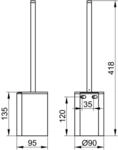 Keuco WC-B&uuml;rstengarnitur Plan 14972, 14972070100