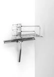 Giese Duschkorb Seaside mit Haken und Wischer Eckmodell, 30782-02 30782-02