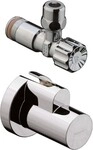Hansgrohe Eckventil chrom mit Schuber und Quetschverschraubung, 13954000 13954000