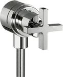 Hansgrohe Fixfit Stop Wandabsperrventil Axor Citterio chrom mit Kreuzgriffen,
