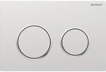 Geberit Kappa21 Bet&auml;tigungsplatte f&uuml;r 2-Mengen-Sp&uuml;lung Platte=matt / Ring=glanz /