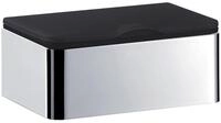 emco system 2 Feuchtpapierhalter Kunstoffbox schwarz, 156 x 62 x 131 mm chrom,