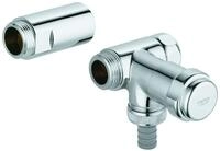 GROHE WAS-Ventil Batt. 41043 Design-Gr. DN20 Anschluss rechts f&uuml;r 1/2 chrom 41043000
