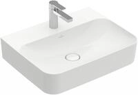 Villeroy & Boch Waschtisch Finion 4168 600x470mm mittl HL durchgest verd &Uuml;L eck