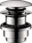 Hansgrohe 50100000, Hansgrohe Ablaufventil push-open DN32 chrom mit &Uuml;berlaufloch,