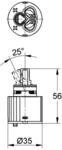 EICHELBERG Keramik-Kartusche 440430 35mm integr. Temperatur- und Mengenbegrenzung,