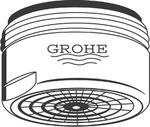 Grohe Mousseur 13929 Durchflussklasse A 15l/min bei 3 bar M24x1 chrom, 13929000