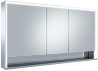 Keuco Spiegelschrank Royal Lumos 14303, Wandvorbau,silber-eloxiert,900x735x165mm,