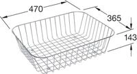 Villeroy & Boch Drahtkorb 470x365mm aus Edelstahl Edelstahl, 839700K1 839700K1