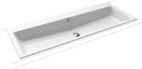 Kaldewei Einbauwaschtisch Puro, Modell 3169 mit &Uuml;berlauf 1200x460, 907106043001