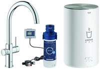Grohe Armatur und Boiler Red Duo 30083 M-Size C-Auslauf chrom, 30083001 30083001
