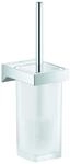 Grohe WC-B&uuml;rstengarnitur Selection Cube 40857 Glas/Metall Wandmontage chrom,