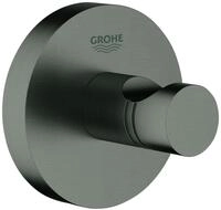 GROHE Bademantelhaken Essentials 40364 hard graphite geb&uuml;rstet, 40364AL1 40364AL1