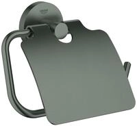 GROHE WC-Papierhalter Essentials 40367 mit Deckel hard graphite geb., 40367AL1