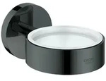 GROHE Halter Essentials 40369 f&uuml;r Becher Seifenschale/-spender hard graphite,