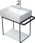 Duravit DuraSquare Metallkonsole Schwarz Matt 516x333x400 mm - 0031104600 31104600