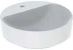 Geberit VariForm Aufsatzwaschtisch, rund mit Hahnlochbank, d: 45cm, ohne &Uuml;berlauf,