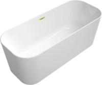 Villeroy & Boch Badewanne Finion Wasserzulauf Gold White Alpin, 177FIN7N300V401