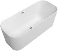 Villeroy & Boch Badewanne Finion Design-Ring verchromt White Alpin, 177FIN7A100V201