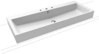 Kaldewei Aufsatzwaschtisch Puro, Modell 3168 mit &Uuml;berlauf 1200x460, 907006003001